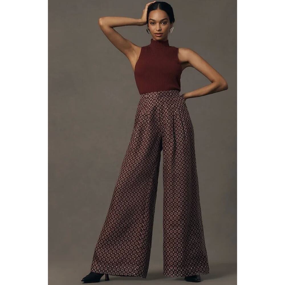 Maeve by Anthropologie Avery Wide Leg Trousers